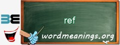 WordMeaning blackboard for ref